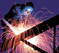 Figure 5: Welder carbon arcing