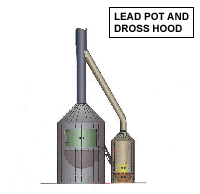 Scrap Pot and Dross Hood