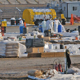 Photo courtesy of FEMA.  This picture shows actual disaster site work conditions and may not illustrate proper safety and health procedures.