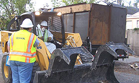 Photo courtesy of FEMA.  This picture shows actual disaster site work conditions and may not illustrate proper safety and health procedures.