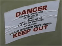 Image of "Danger" sign