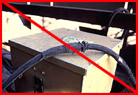 Figure 29: Damaged electrical cable