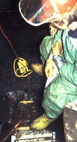 Figure 45: Workers in protective suits are at higher risk of heat stress.