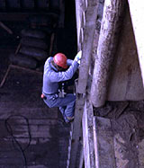 Figure 17: Worker on vertical ladder