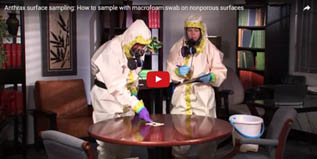 Screen capture of an Anthrax Training Video