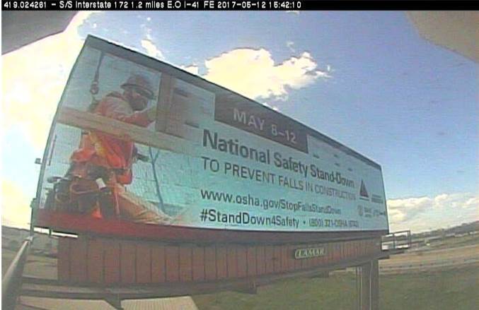 National Safety Stand-Down billboard