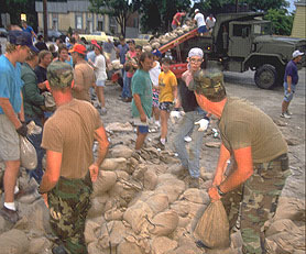 Photo courtesy of FEMA.  This picture shows actual disaster site work conditions and may not illustrate proper safety and health procedures.