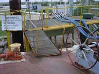 Figure 7: Access walkway to barge