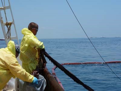 Skimming Operations Near Shore