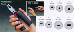 Figure 8 Tools with rounded handles so no sharp edges come in contact with the hand.