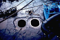 Figure 15: Two access holes for equipment or access.