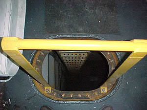 Figure 1: Properly guarded manhole