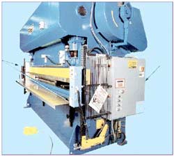 Powered press brake