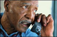 Man talking on the telephone