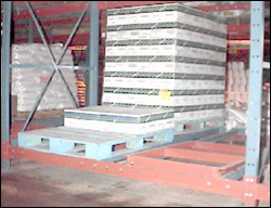 Figure 3: Push-back rack system.