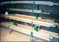 Figure 1 Mobile conduit rack.