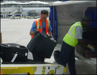 Figure 10. Position of beltloader when unloading the carts