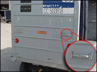 Figure 5. Install handles on carts for easier manual positioning