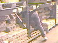 Figure 14: Reaching to the back of the pallet.