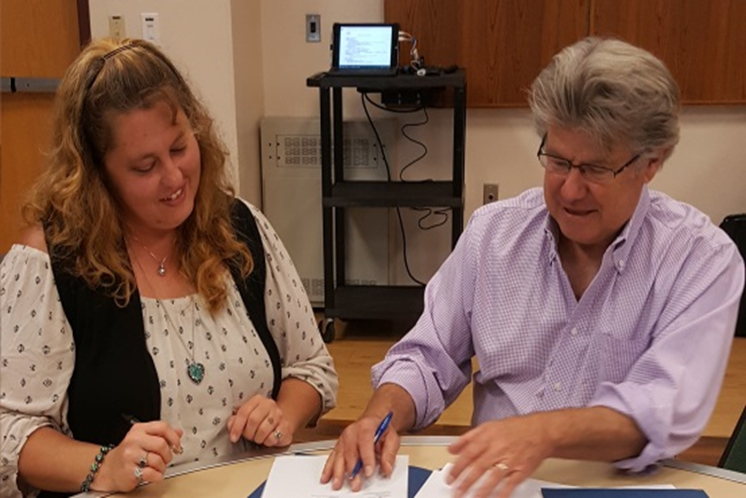 (From L to R) DJ Basin Safety Council President Carrie Jordan and OSHA Denver Area Director Herb Gibson renew alliance to protect Colorado’s oil and gas industry workers. 