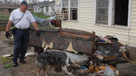 Photo courtesy of FEMA. This picture shows actual disaster site work conditions and may not illustrate proper safety and health procedures.