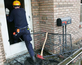 Photo courtesy of FEMA.  This picture shows actual disaster site work conditions and may not illustrate proper safety and health procedures.