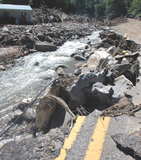 Photo courtesy of FEMA.  This picture shows actual disaster site work conditions and may not illustrate proper safety and health procedures.