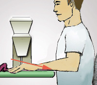 Fig. 13 Table edges should be padded or rounded.