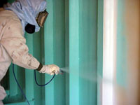 Figure 2: Spraying painting in enclosed space