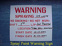 Figure 8: Spray paint warning sign