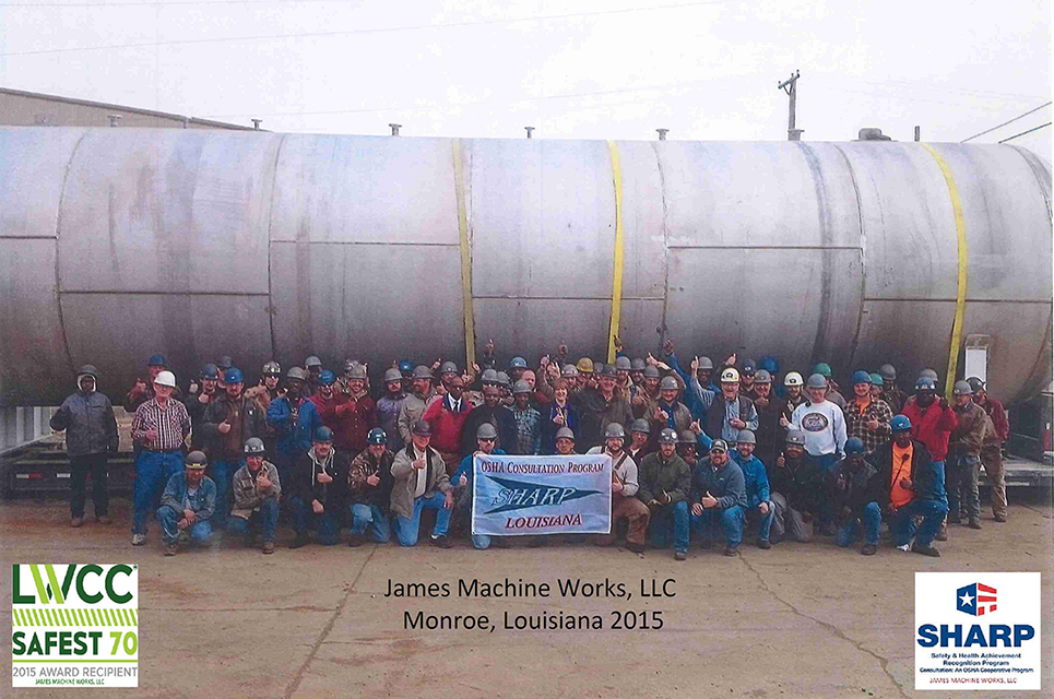 James Machine Works Team with SHARP Flag, Monroe, Louisiana (2015)