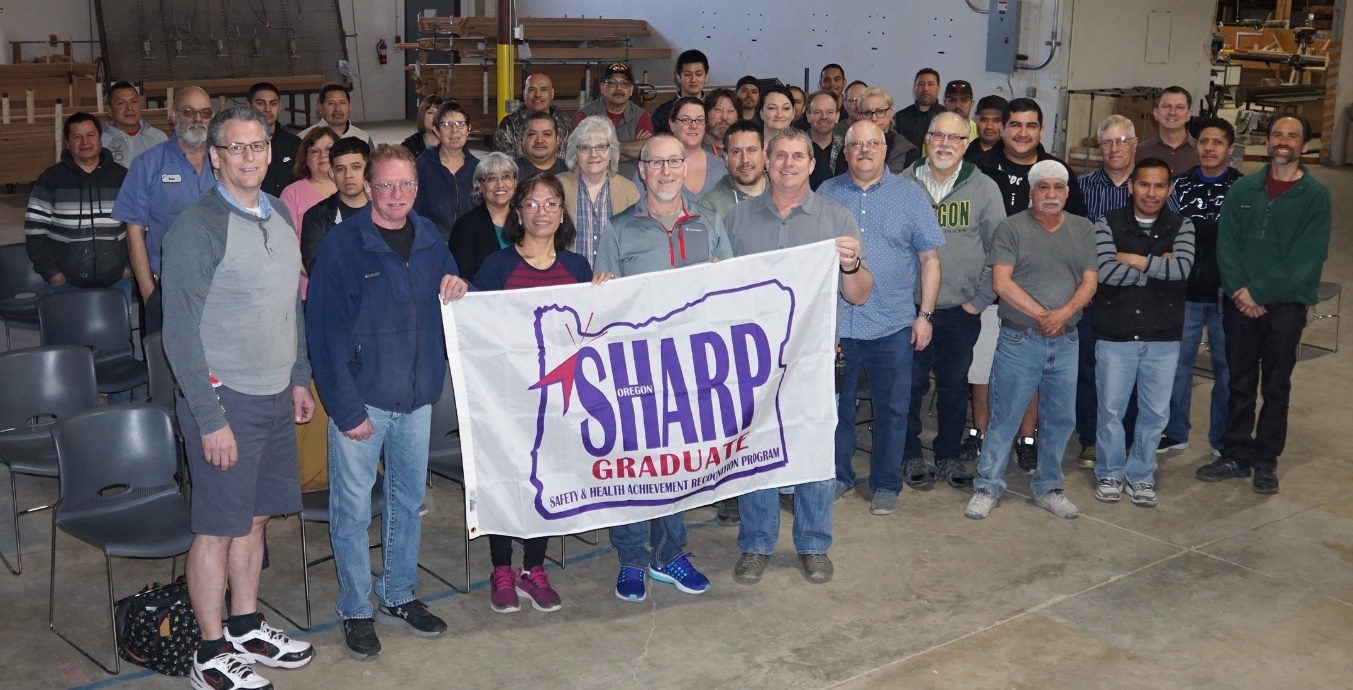 Woodfold Team with Oregon SHARP Flag