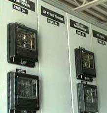 Figure 1. Substation control panel relays