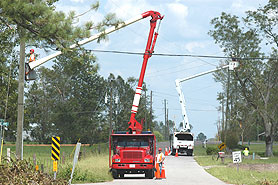 Photo courtesy of FEMA.  This picture shows actual disaster site work conditions and may not illustrate proper safety and health procedures.