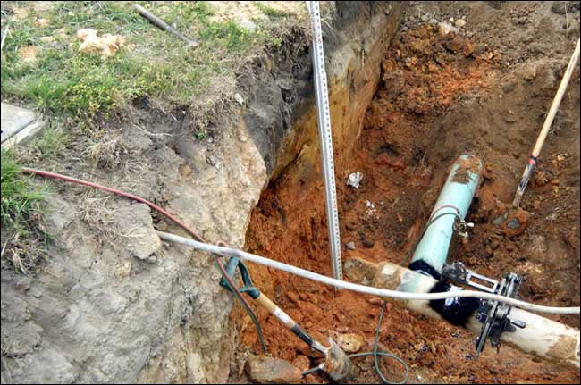 The trench collapse from a different angle.