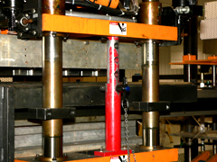 Close-up image of a mechanical safety device.