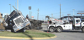 Photo courtesy of OSHA.  This picture shows actual disaster site work conditions and may not illustrate proper safety and health procedures.