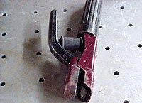 Figure 25: Visual inspection takes defective welding tong out of service