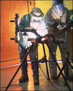 Figure 1 Bending while welding.