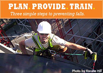 Plan. Provide. Train. Three simple steps to preventing falls.