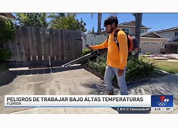 Telemundo destaca la seguridad contra el calor