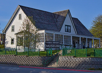 Alaska’s oldest building, the Russian American Magazine, houses the Kodiak History Museum