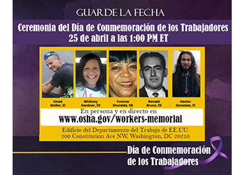 Homenaje a los trabajadores caídos