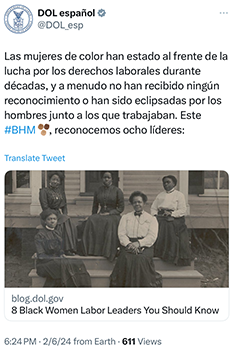 Las mujeres de color han estado al frente de la lucha por los derechos laborales durante décadas, y a menudo no han recibido ningún reconocimiento o han sido eclipsadas por los hombres junto a los que trabajaban.