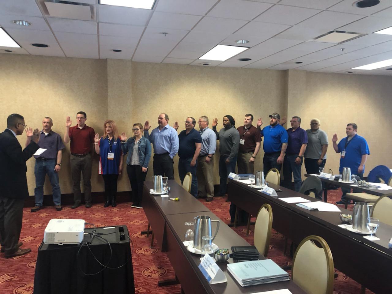 SGE training course conducted May, 2019 hosted by Region V VPPPA, in Grand Rapids, Michigan.