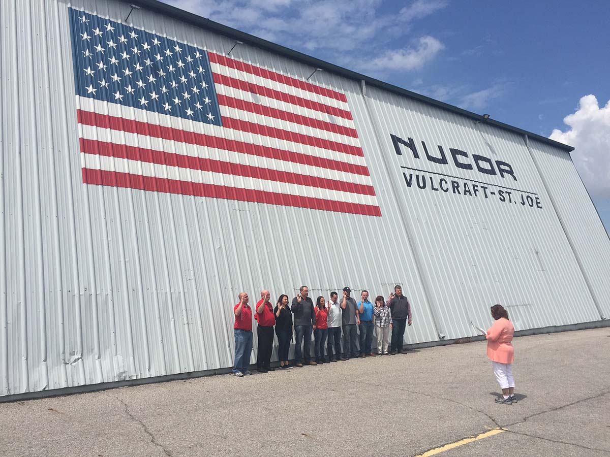 SGE training course conducted July, 2018 hosted by Vulcraft, in St. Joe, IN