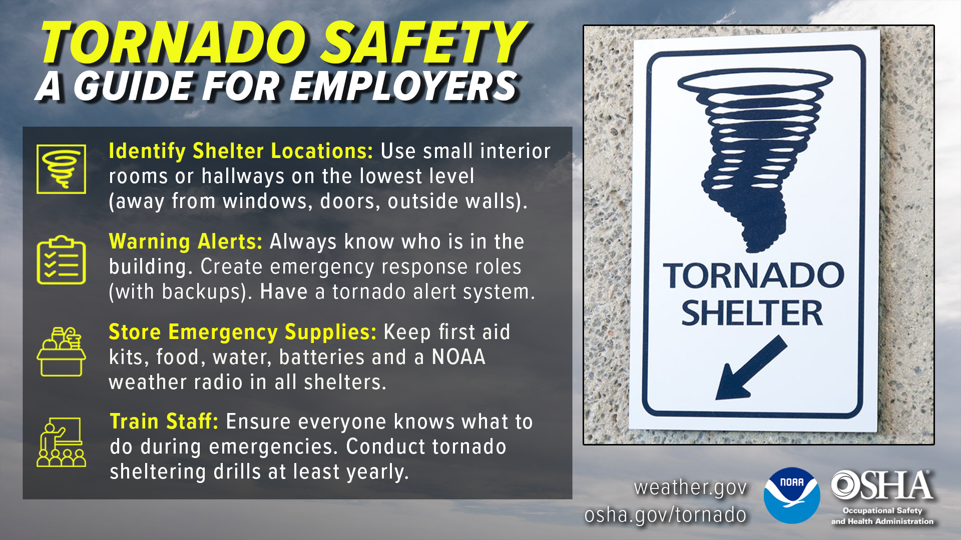 Tornado Safety for Employers