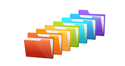 Illustration of folders